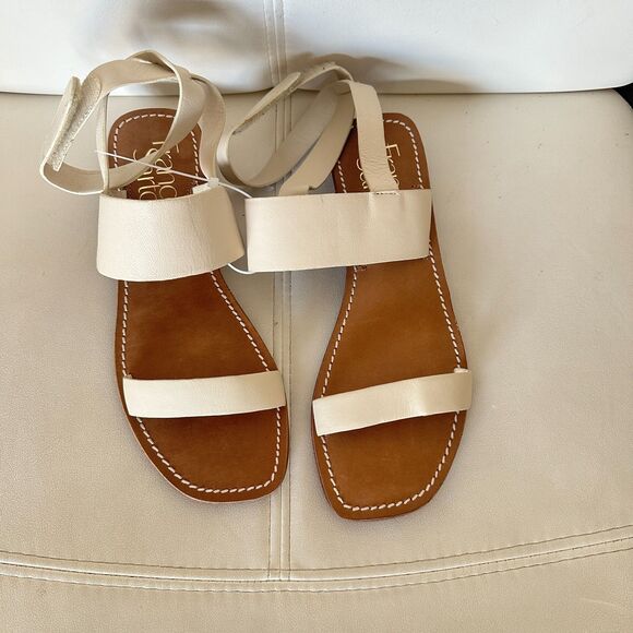 Franco Sarto Women's Tanara Ankle Strap Sandal Leather size 7.5 New - Picture 2 of 9